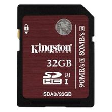 kingston (kingston 32gb sdxc uhs-i high speed class 3 flash card) sda3 32gb
