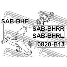 Сайлентблок Задний Рычага Подвески | Перед Лев | Subaru Impreza G11 2000.02-2007.04 [Jp] Febest арт. SABBHRL