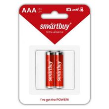 Батарейка AAA SmartBuy LR03 2B Ultra Alkaline, 2 шт, блистер (SBBA-3A02B)