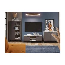 Сильва Марсель гостиная комплектация 2 Дуб Крафт серый Софт графит