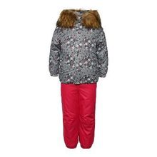 Комплект (куртка+полукомбинезон) для девочек Luhta 434029453L7V, цвет серый, р. 104, 100%полиэстер(245)