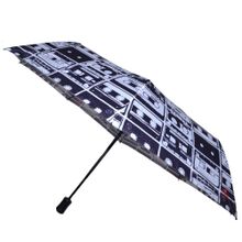 Зонт женский Zemsa 11-003 черно-белый