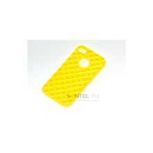 Силиконовая накладка для iPhone 4 4S вид №23 yellow