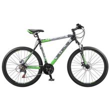 Велосипед STELS Navigator 600 MD 26 V030 (2018) 16" Чёрный-зелёный LU071290