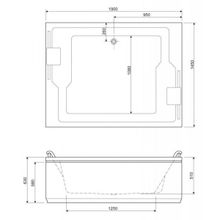 Cezares Акриловая ванна PLANE DUO-190
