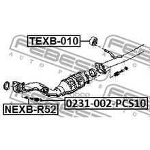 Кронштейн Крепления Глушителя Nissan Teana J31 2006.04-2008.02 [El] Febest арт. NEXBR52