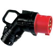 Угловая вилка Hypra - IP 44 - 3К+Н+З - 16 А - резина | код 052154 | Legrand