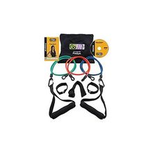 Эспандер с тремя жгутами Go Fit GF-PGYM-DVD