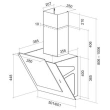 Shindo Вытяжка кухонная Shindo NORI 50 B BG