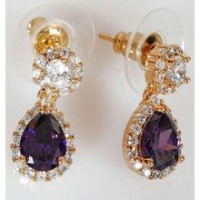 Серьги с аметистом "Королевна"