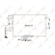 Радиатор Кондиционера С Осушителем Mazda 3 (Bk) 1.4-2.0 (03-10) LYNXauto арт. RC0369