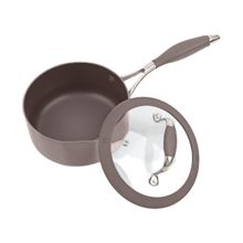 ПМ: Грандлюкс 46440 Ковш со стеклянной крышкой Repast Dark chocolate диаметр 16 см, высота 7 см, 1,4 л