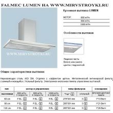 Кухонная вытяжка FALMEC LUMEN 90 (800) ECP