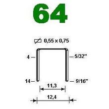 Скоба 64 14 galv, Omer (10  160 тыс.шт.)