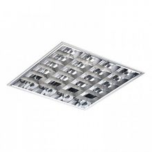 TLC418 EM, встраиваемый светильник, цвет корпуса - белый,  595х595, зеркальный растр - тип Классика |  код. 10935 |  Technolux