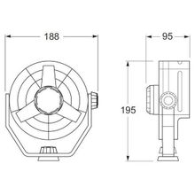 Hella Marine Вентилятор двухсторонний черный Hella Marine Turbo 8EV 003 361-012 24 В 6,5 Вт