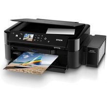 МФУ Epson "L850" A4, струйный, принтер + сканер + копир, CR, ЖК 2.7", черный (USB)