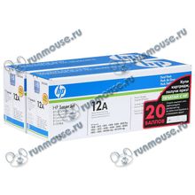 Комплект картриджей HP "12A" Q2612AD (черный, двойной) для LJ 1010 1012 1015 1018 1020 1022 3015 3020 3030 3050 3052 3055 M1005 M1319mfp [98972]