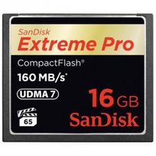 Карта памяти CF 16GB Sandisk Extreme Pro 16Gb 160Mb s SDCFXPS-016G-