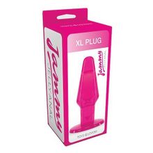 Toyz4lovers Розовый анальный плаг большого размера JAMMY JELLY ANAL XL PLUG PINK - 14 см.