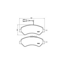 Колодки Тормозные Дисковые | Перед | Brembo арт. P23136