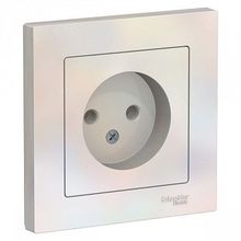 Розетка ATLASDESIGN, скрытый монтаж, жемчуг |  код. ATN000440 |  Schneider Electric