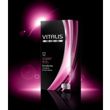 R&S GmbH Ультратонкие презервативы VITALIS PREMIUM super thin - 12 шт. (прозрачный)