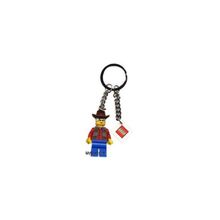 Lego 3974A Cowboy Key Chain (Брелок Ковбой в Коричневой Шляпе) 2001