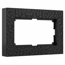 Werkel Рамка для двойной розетки Werkel Hammer W0082408 (черный) ID - 436138