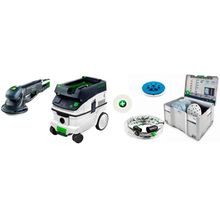 Комплект акционный, шлифмашинка Festool Rotex 150 с пылесосом СTL 26 E