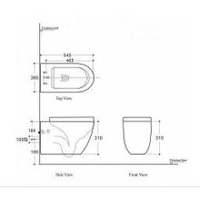 Унитаз подвесной Aquanet Rimless CETUS-W BL-102N-WHT с сиденьем микролифт