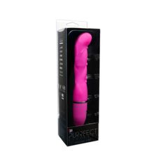 Dream Toys Розовый фигурный вибратор PURRFECT SILICONE DELUXE VIBE - 15 см.