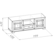 ПМ: Глазов Sherlock 3 (гостиная) Тумба ТВ