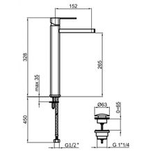 Webert Смеситель для раковины Azeta New AA830402345 Simil Acciaio