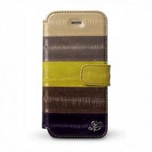 Чехол Zenus для Apple iPhone 5 5S SE Prestige Natural EEL Diary (Multi Brown)