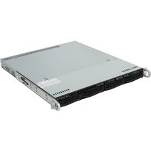 Платформа SuperMicro 1U 5019S-M (LGA1151, C236, PCI-E, SVGA, SATA RAID, 4xHS SATA, 2xGbLAN, 4DDR4 350W)