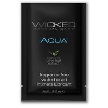 Легкий лубрикант на водной основе с алое Wicked Aqua - 3 мл. (244548)