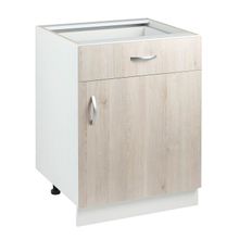 Шкаф напольный с 1 ящиком Комфорт 600х580х820 Сосна Аланд Белый