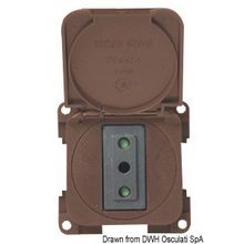 Osculati Bipolar earth plug brown, 14.663.01