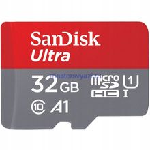 Карта памяти MicroSDHC 32GB Sandisk Class 10 Ultra UHS-I 98 Mb s с адаптером (SDSQUAR-032G-GN6IA)