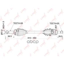 Привод В Сборе | Зад Прав Лев | LYNXauto арт. CD1157