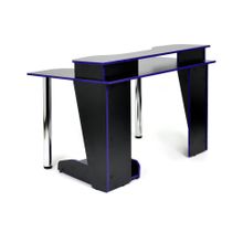 Tetchair Стол компьютерный Strike-1 (120) NEO , black blue; черный синяя кромка