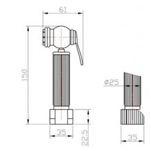 Zorg Кран для бани LW31818 бронза AZR 31818 BR