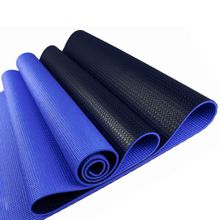 Коврик для йоги 173х61х0,6 см 2-х слойный (черно синий) HKEM212-BLUE