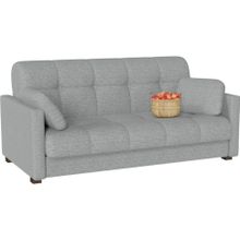 Смарт Диван прямой Парма Серая рогожка Аккордеон