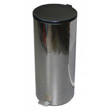 Ведро для мусора с педалью хром (50 л)