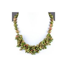 Бусики-Колечки Колье Унакит "Арситта" арт.П4348