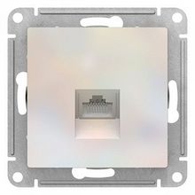 Розетка компьютерная 1xRJ45 Cat.5 ATLASDESIGN, жемчуг |  код. ATN000483 |  Schneider Electric