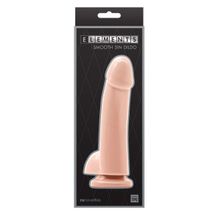 NS Novelties Телесный гладкий фаллоимитатор на присоске с мошонкой Smooth 5 Inch Dildo - 17 см. (телесный)