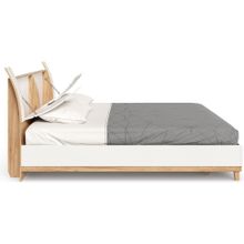 Алмаз. Любимый дом Бари Кровать двуспальная 1800 (Дуб Золотой Белый)